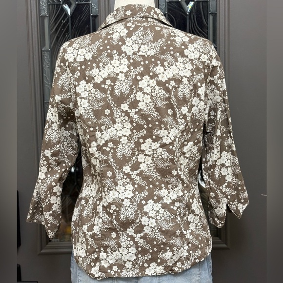 Columbia Sportswear XCO Floral Pearl Snap Front Women's Top - Picture 6 of 7